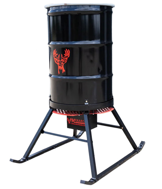 Monarch 55 Gallon Drum Deer Feeder Kit | "The Stubby Barrel Kit"